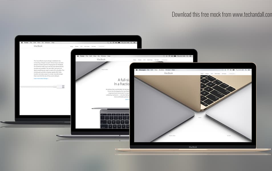 The Ultimate Collection of 2000+ Free Mockup Templates PSD Designs 44 The New MacBook Mockup
