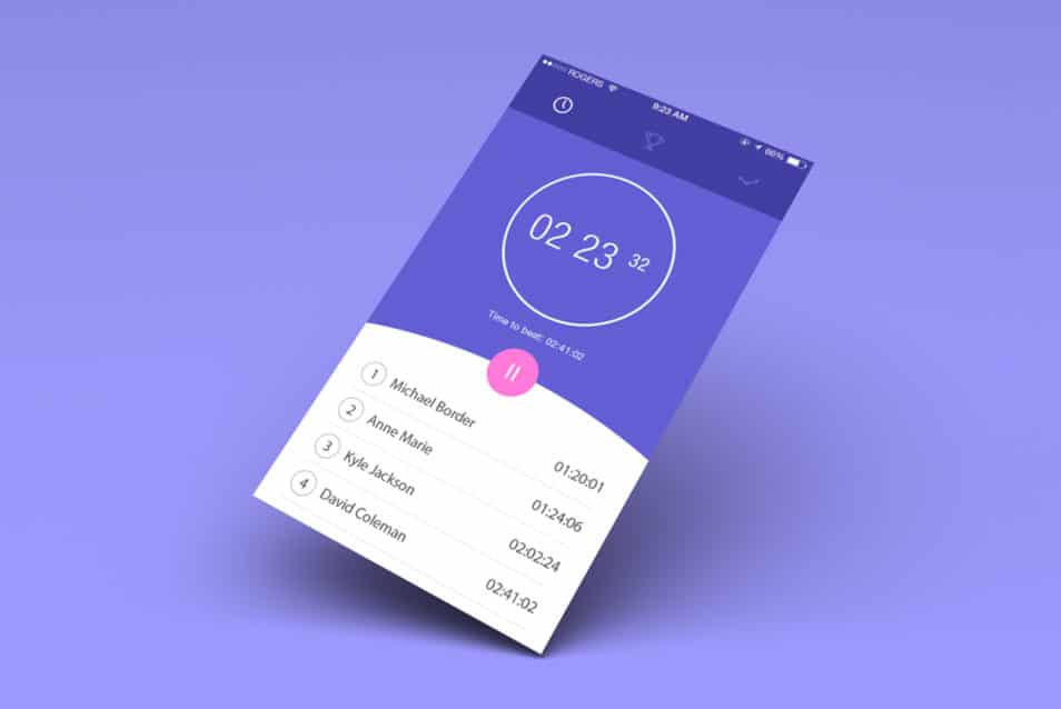 The Ultimate Collection of 2000+ Free Mockup Templates PSD Designs 121 Timer App
