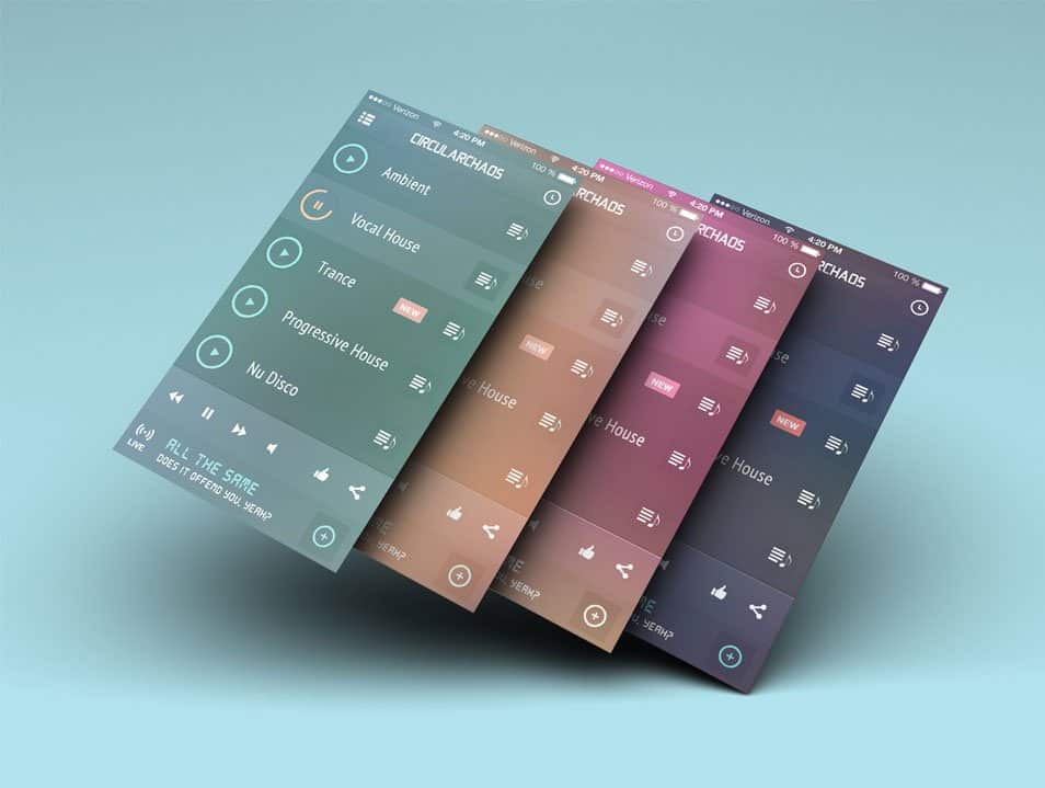 The Ultimate Collection of 2000+ Free Mockup Templates PSD Designs 129 iGravertical Screen Layers iOS 7 Screen Converter