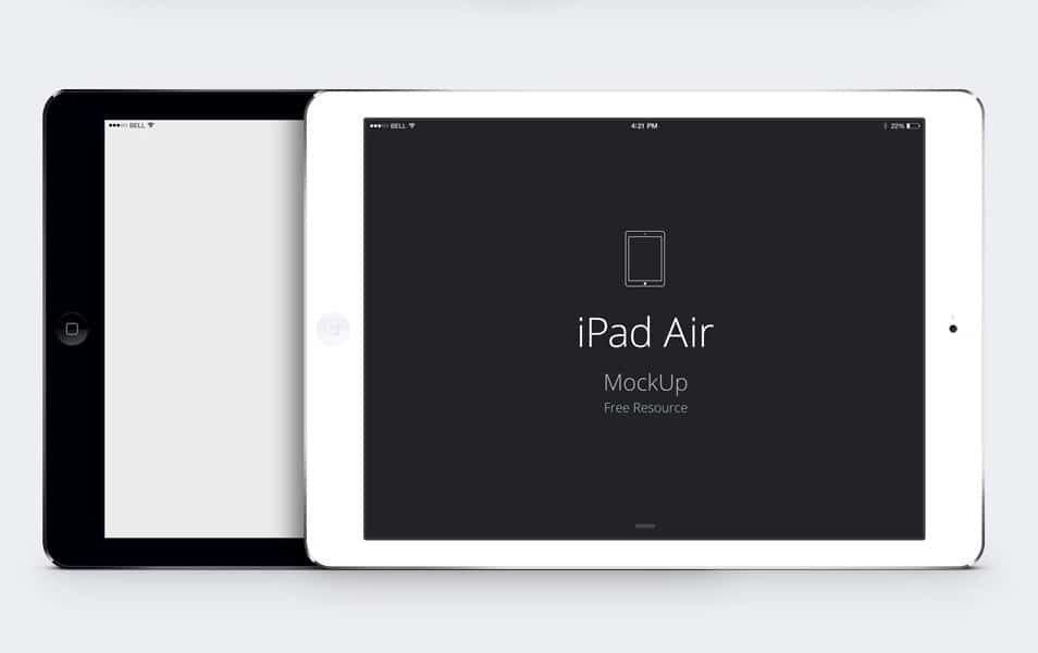 iPad Air Psd Vector Mockup