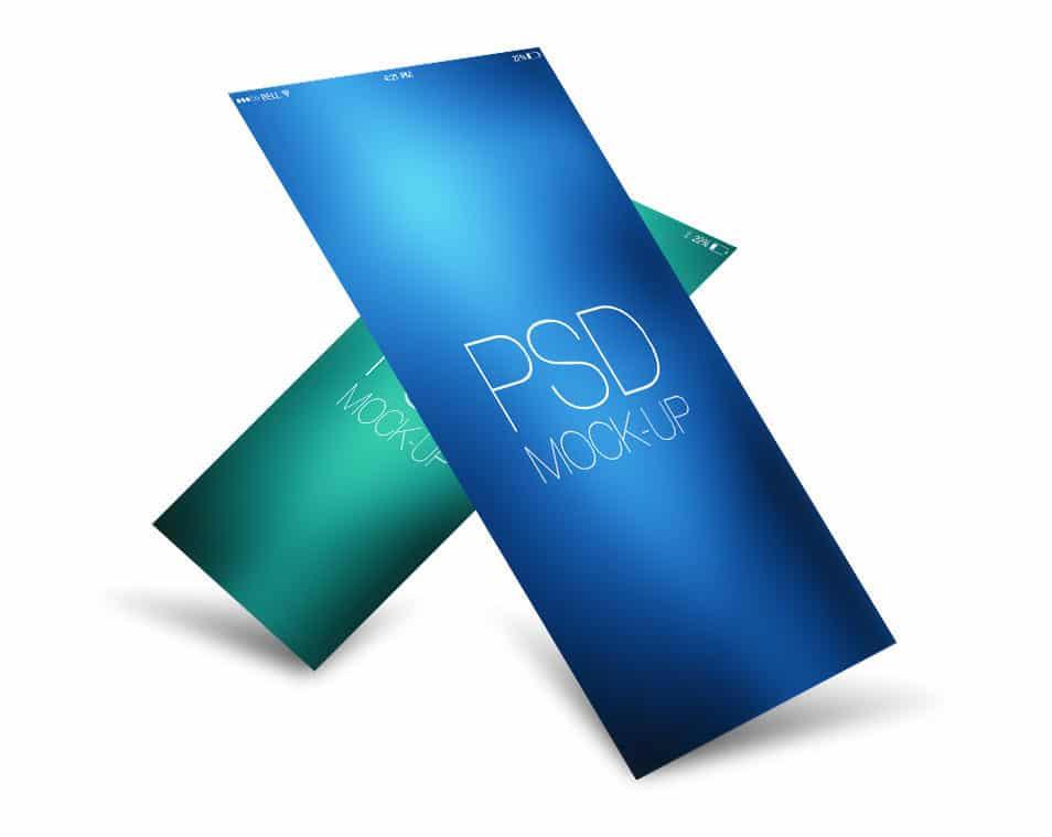 iPhone 6 iPhone 6 plus UI Screen Mockup Free PSD