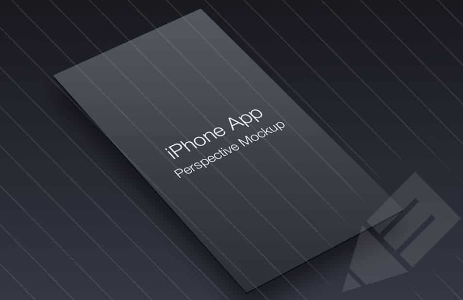 iPhone App Perspective Mockup