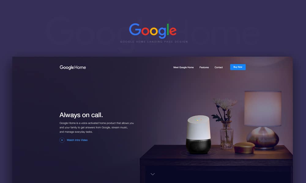 Redesign Concept of Famous Brands 57 Google Home Landing Page Concept