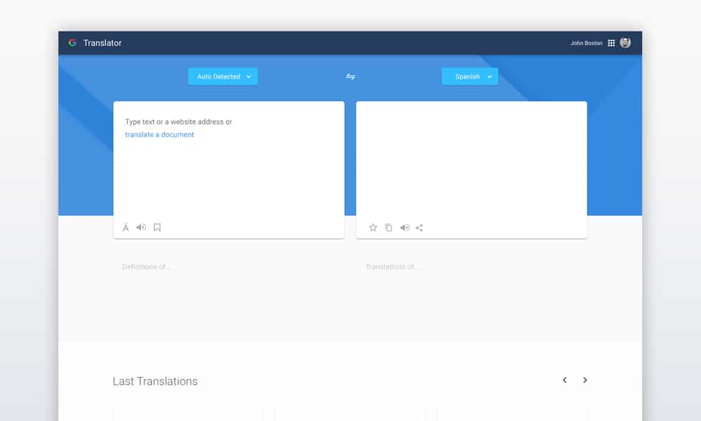 Redesign Concept of Famous Brands 56 Google Translator Redesign Concept