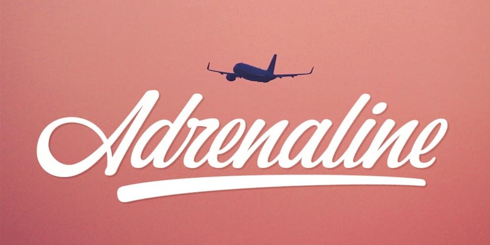 Adrenaline Script Font