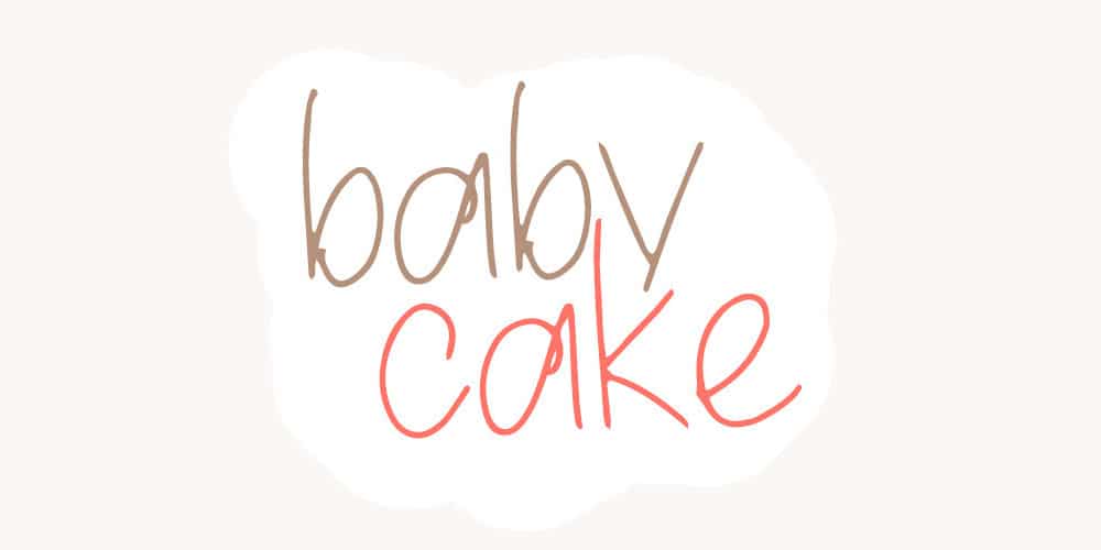 250 + Free Modern Script Fonts for Designers 448 Baby Cake Font