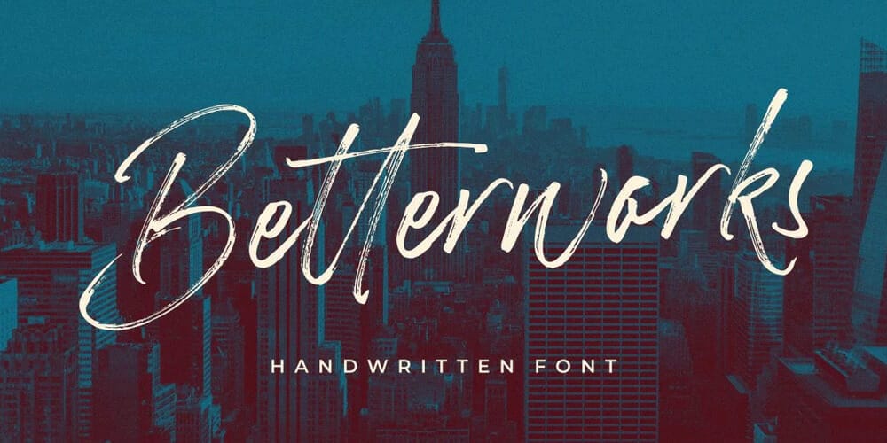 250 + Free Modern Script Fonts for Designers 298 Betterworks Font