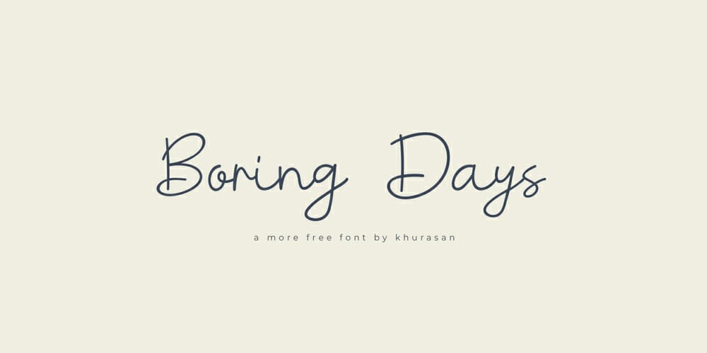 250 + Free Modern Script Fonts for Designers 52 Boring Days Font