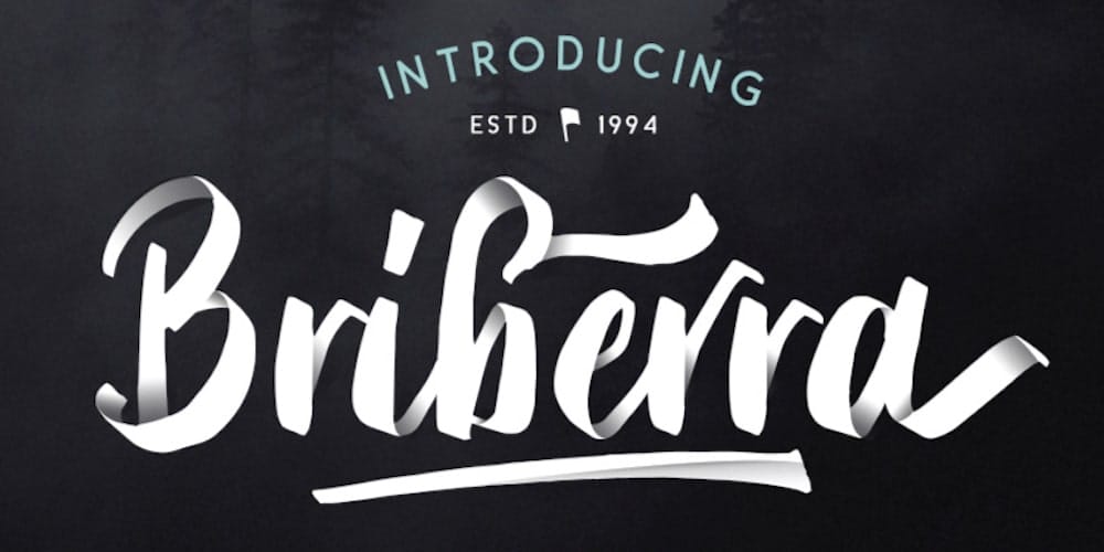 200+ Great Free Fonts for Designers 432 Briberra Script Font