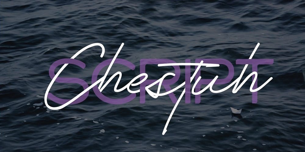 250 + Free Modern Script Fonts for Designers 72 Chestuh Script and Sans