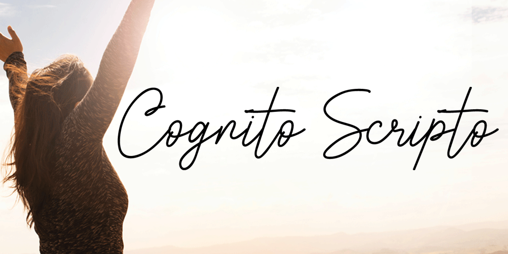 250 + Free Modern Script Fonts for Designers 124 Cognito Scripto