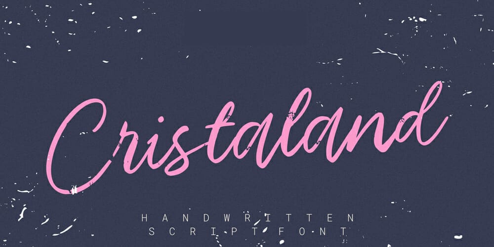 250 + Free Modern Script Fonts for Designers 83 Crystaland Script