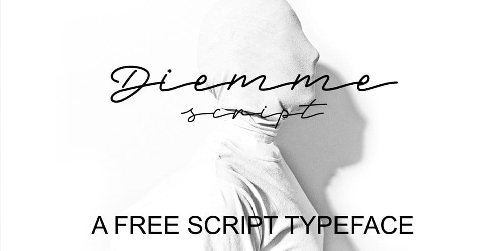 250 + Free Modern Script Fonts for Designers 354 Diemme Font