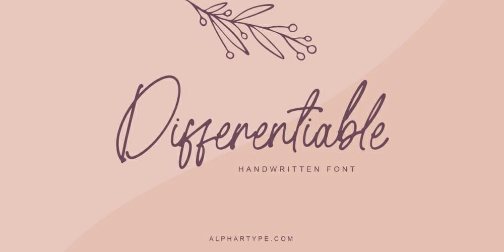 250 + Free Modern Script Fonts for Designers 193 Differentiable Handwritten Font