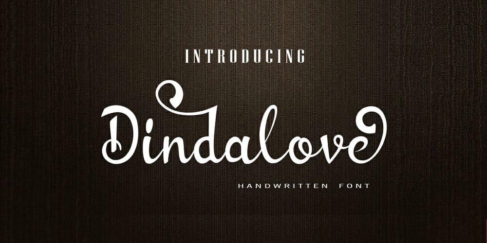 250 + Free Modern Script Fonts for Designers 94 Dindalove