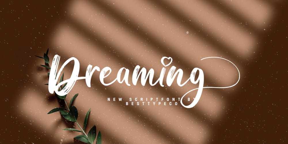 250 + Free Modern Script Fonts for Designers 55 Dreaming Script Font