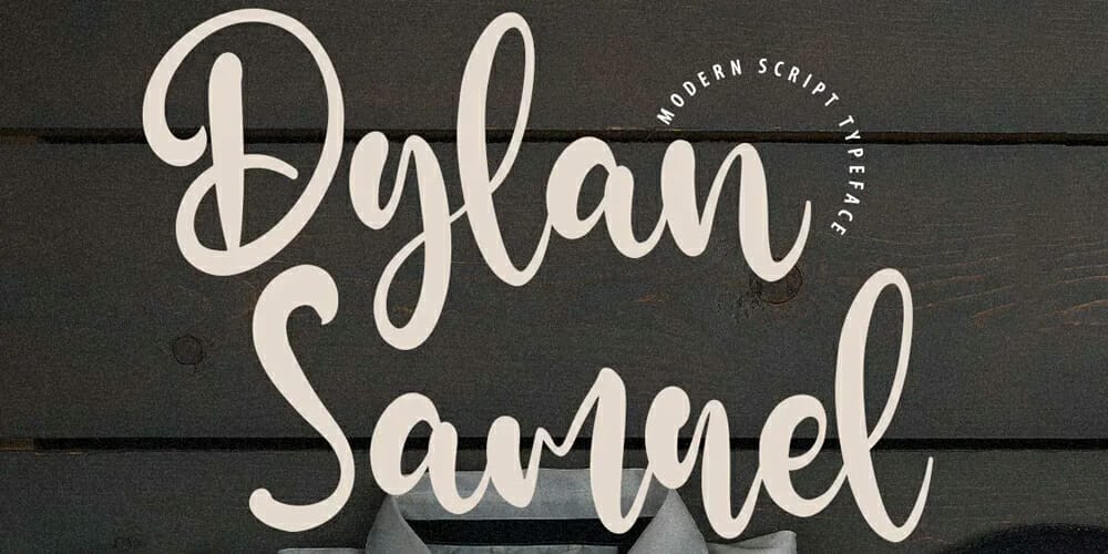 250 + Free Modern Script Fonts for Designers 147 Dylan Samuel