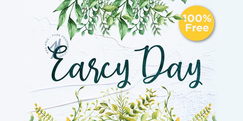 250 + Free Modern Script Fonts for Designers 241 Earcy Day