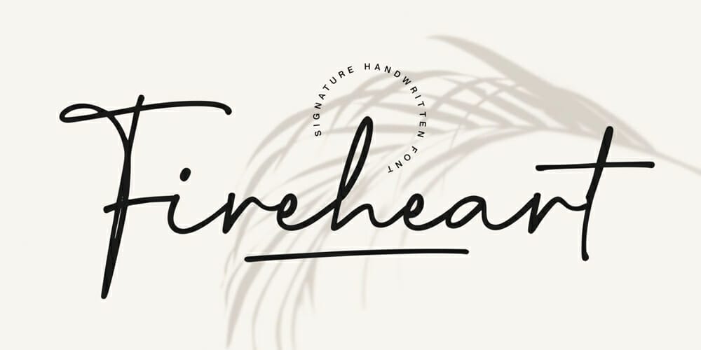 250 + Free Modern Script Fonts for Designers 183 Fireheart