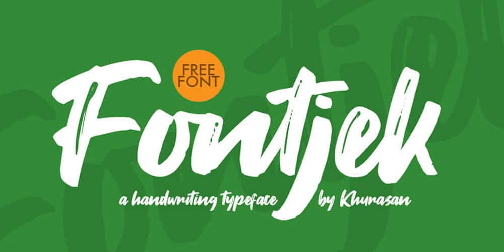 250 + Free Modern Script Fonts for Designers 211 Fontjek Script Font