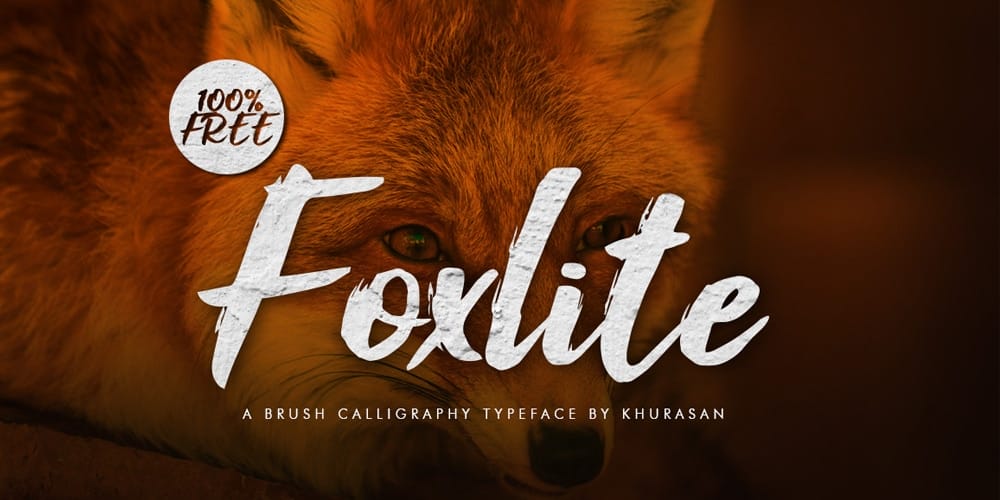 250 + Free Modern Script Fonts for Designers 261 Foxlite Script Font