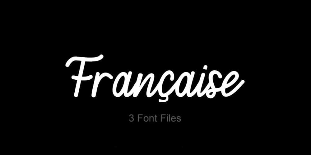 250 + Free Modern Script Fonts for Designers 439 Francaise