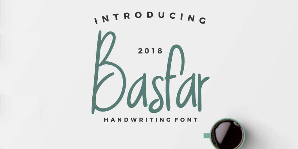 250 + Free Modern Script Fonts for Designers 38 Free Basfar Handwriting Font