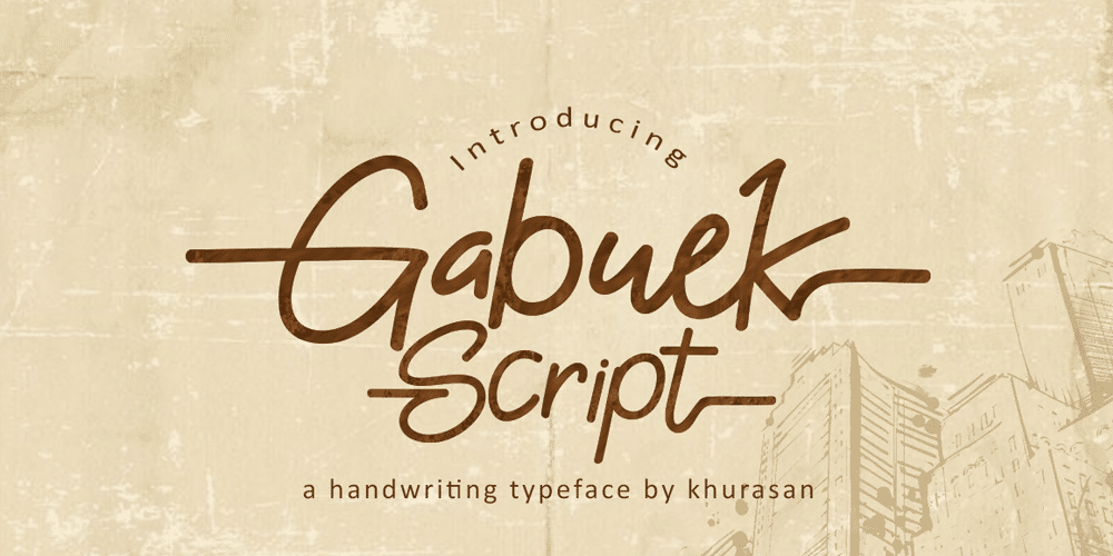 250 + Free Modern Script Fonts for Designers 255 Free Gabuek Script Font