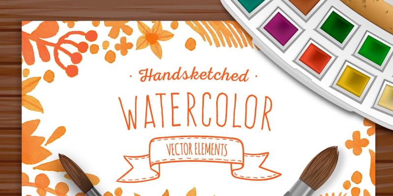 Free Watercolor Elements for Designers 112 free watercolor elements