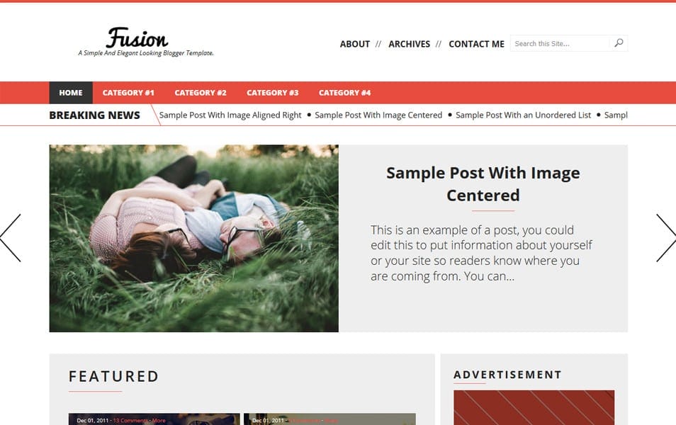 150+ Free Responsive Magazine Style Blogger Templates 2025 84 Fusion Responsive Blogger Template