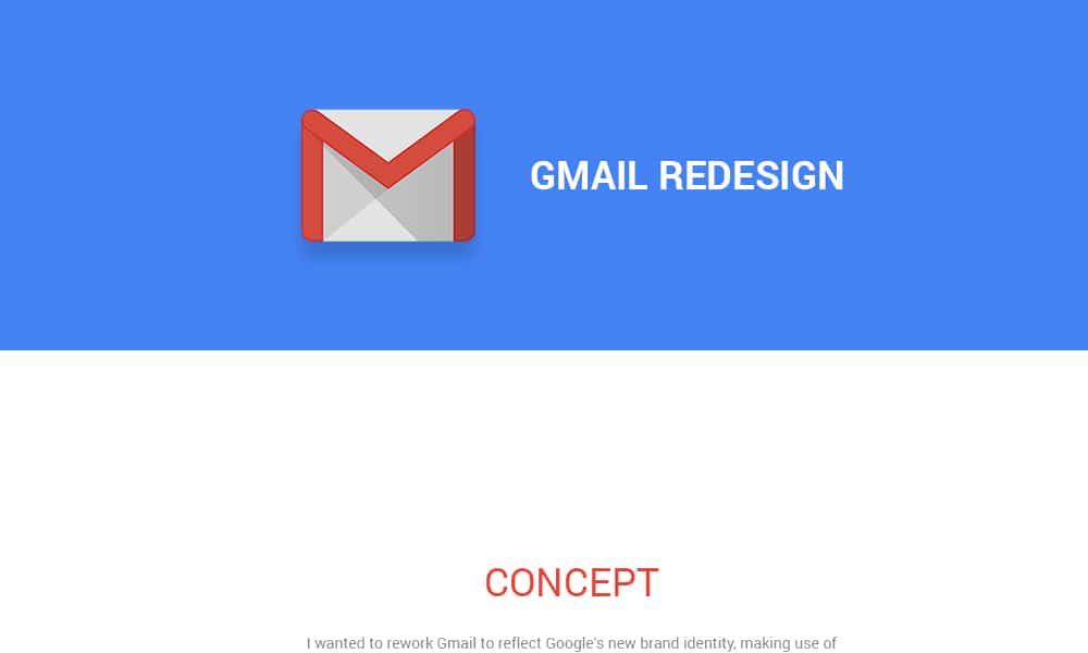 Redesign Concept of Famous Brands 61 Gmail Redesign