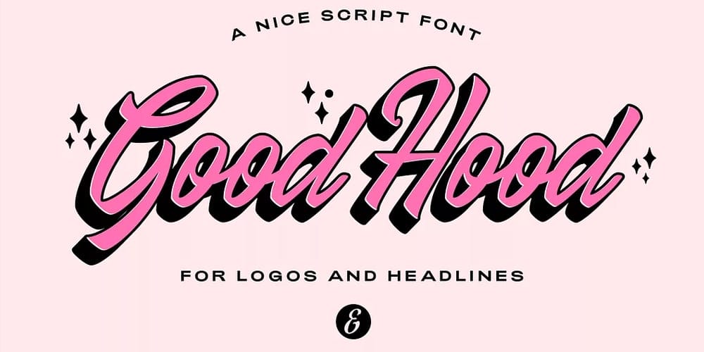 250 + Free Modern Script Fonts for Designers 107 GoodHood Script Font