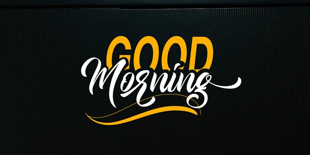 250 + Free Modern Script Fonts for Designers 113 GoodMorning Script