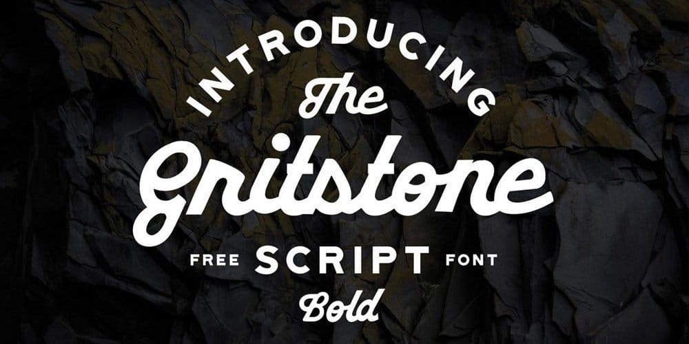 250 + Free Modern Script Fonts for Designers 358 Gritstone Script