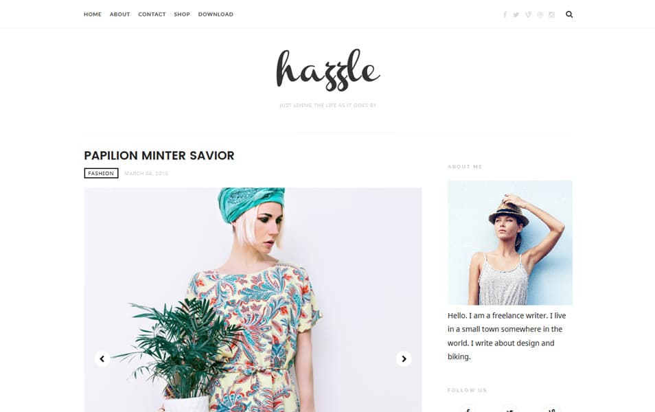 Hazzle Responsive Blogger Template