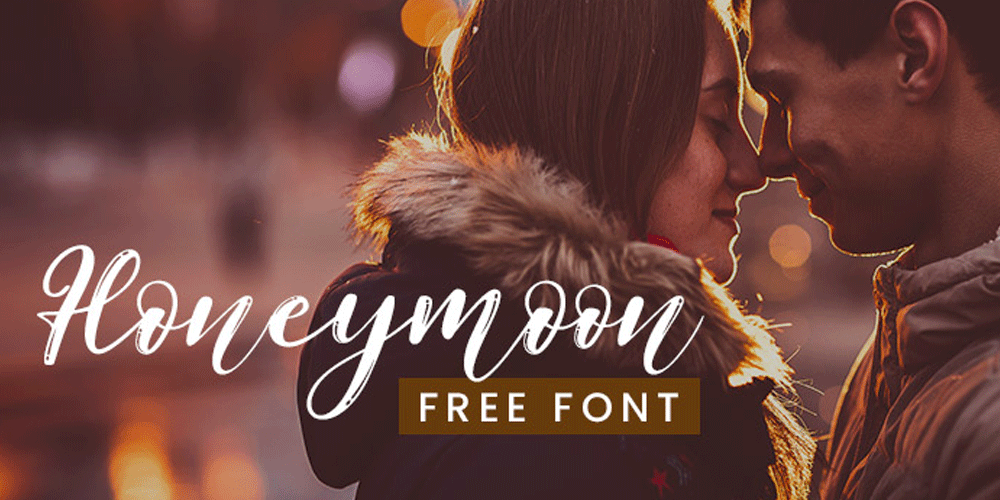 250 + Free Modern Script Fonts for Designers 413 Honeymoon Font