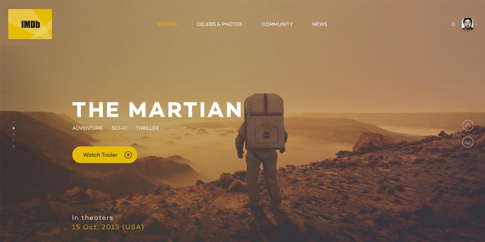 Redesign Concept of Famous Brands 97 IMDb Design Concept