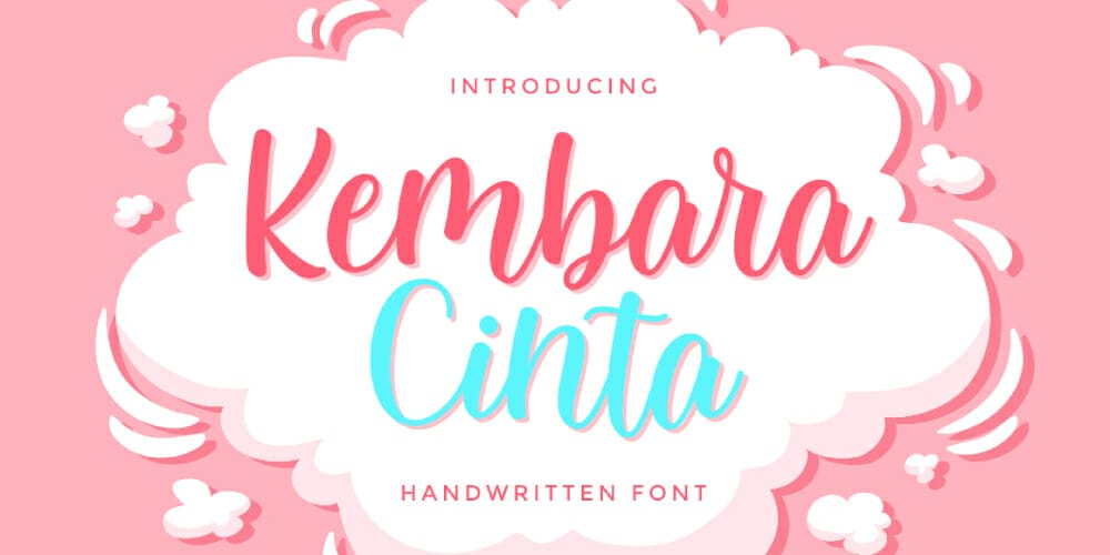 250 + Free Modern Script Fonts for Designers 371 Kembara Cinta Script