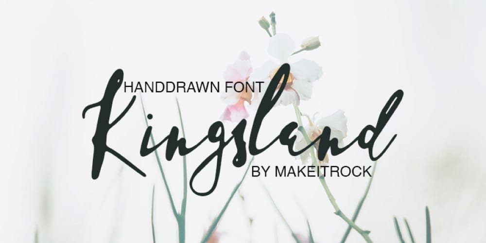 200+ Great Free Fonts for Designers 429 Kingsland Handwritten Script Font