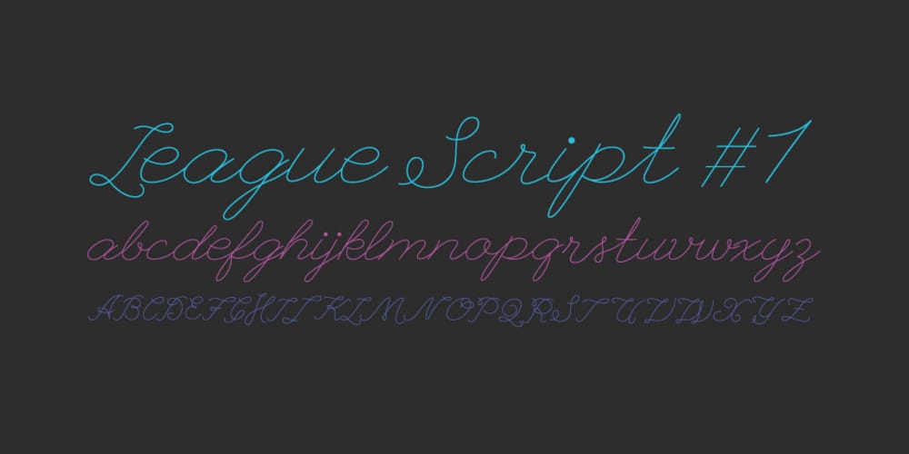 250 + Free Modern Script Fonts for Designers 162 League Script