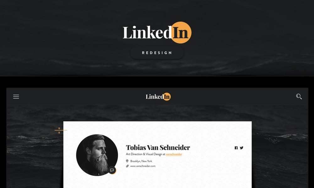 Redesign Concept of Famous Brands 65 LinkedIn Redesign