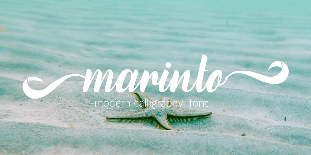 Free Calligraphy Fonts 34 Marinto Font