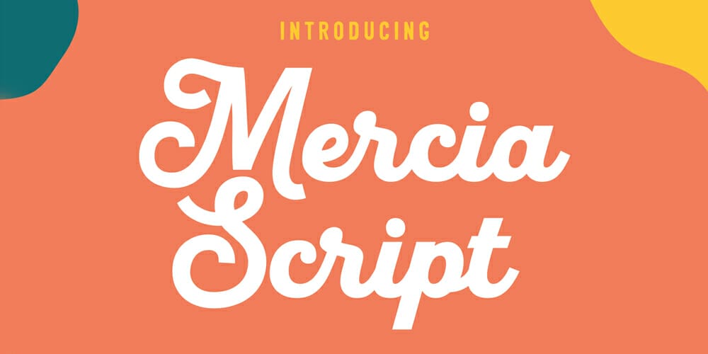 250 + Free Modern Script Fonts for Designers 303 Mercia Script