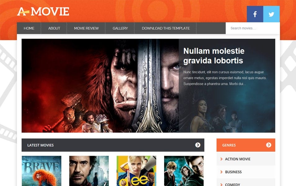 300+ Best Free Responsive Blogger Templates 2025 417 Movie Responsive Blogger Template