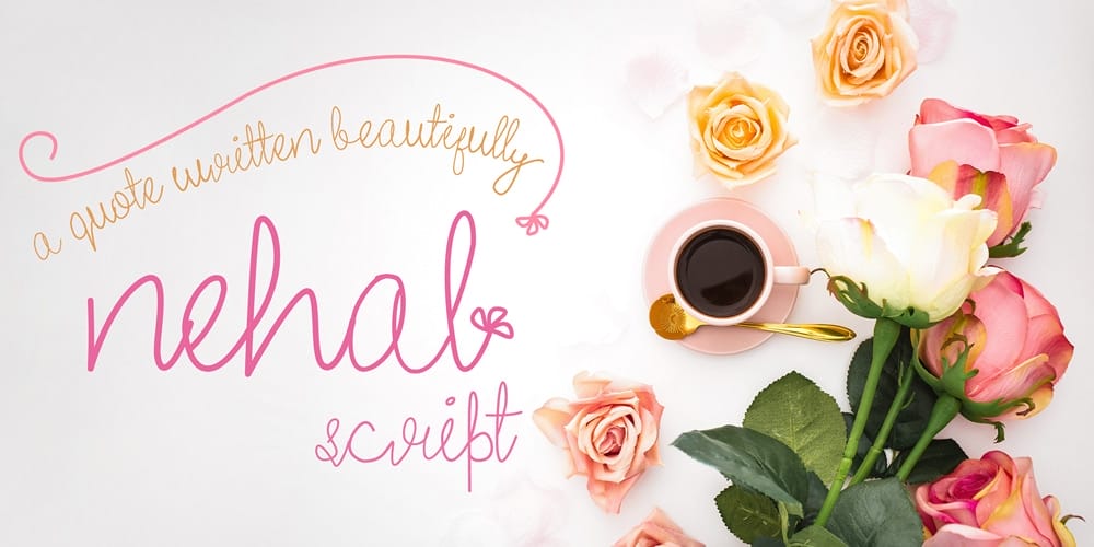 250 + Free Modern Script Fonts for Designers 87 Nehal Script
