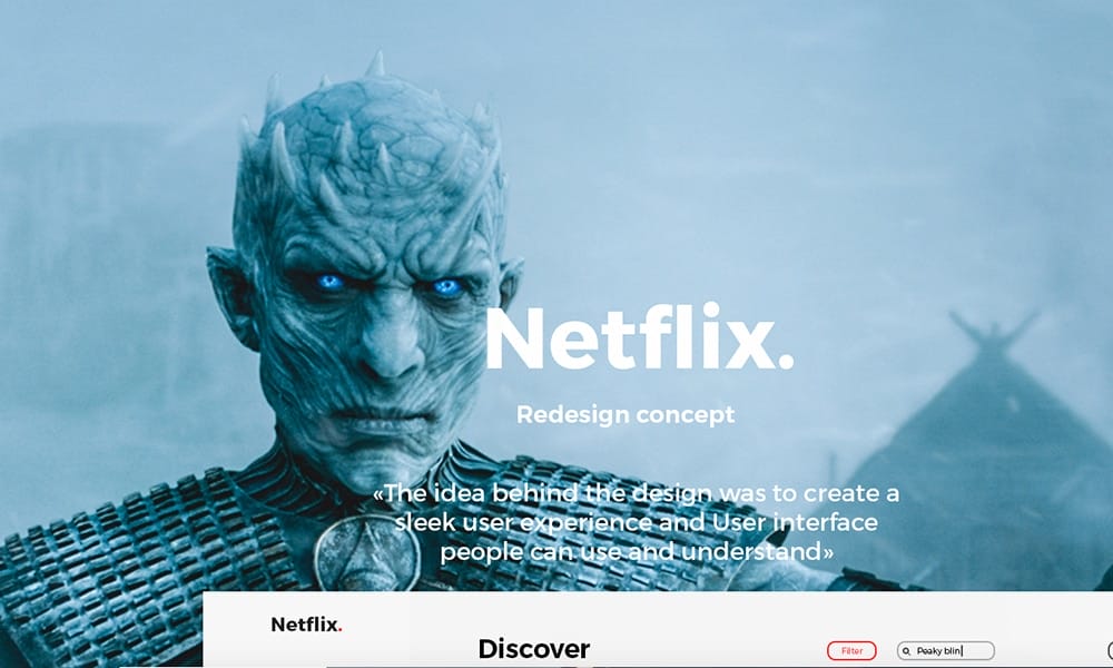 Redesign Concept of Famous Brands 89 Netflix Redesign