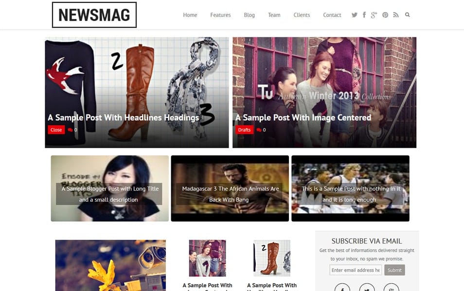 150+ Free Responsive Magazine Style Blogger Templates 2025 82 Newsmag Responsive Blogger Template