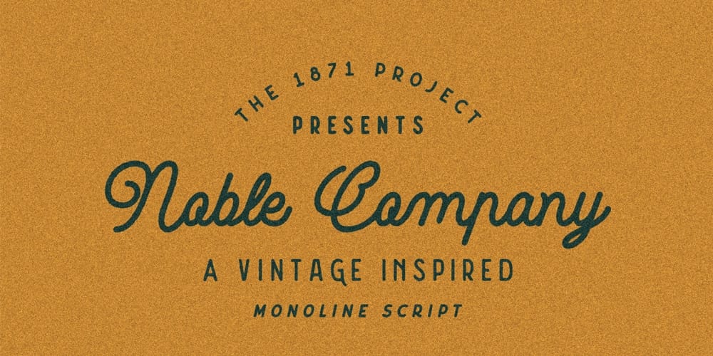 250 + Free Modern Script Fonts for Designers 31 Noble Company