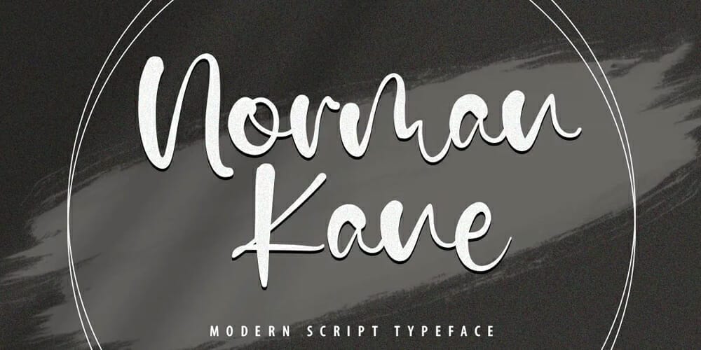 250 + Free Modern Script Fonts for Designers 151 Norman Kane