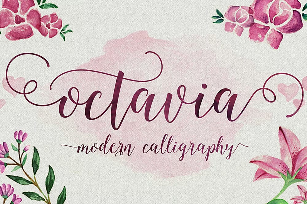 20 Best Collection of Free Downloadable Fonts 4 Octavia Script